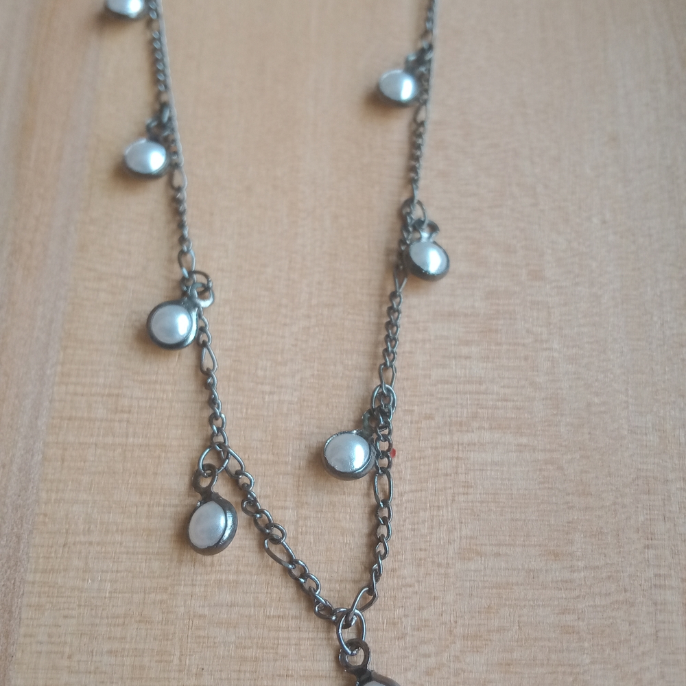 F Elegant Silver Chain Necklace